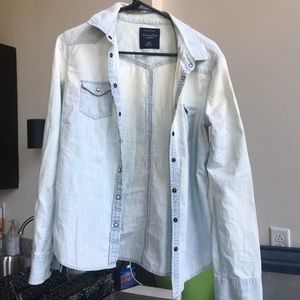 American Eagle Denim Button-Down Shirt